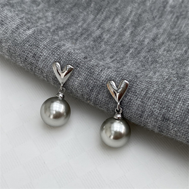 Vintage Fashion Jewelry Brands - 2023 جديد الفرنسية أنيقة رمادي حبات