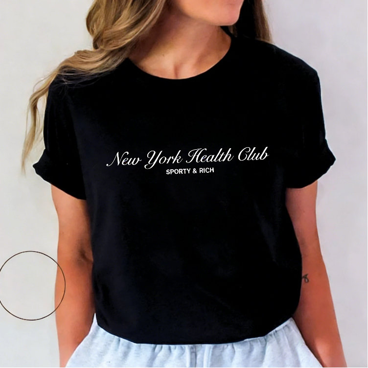 Vintage Fashion York - نيويورك خطابات الطباعة المرأة تي شيرت