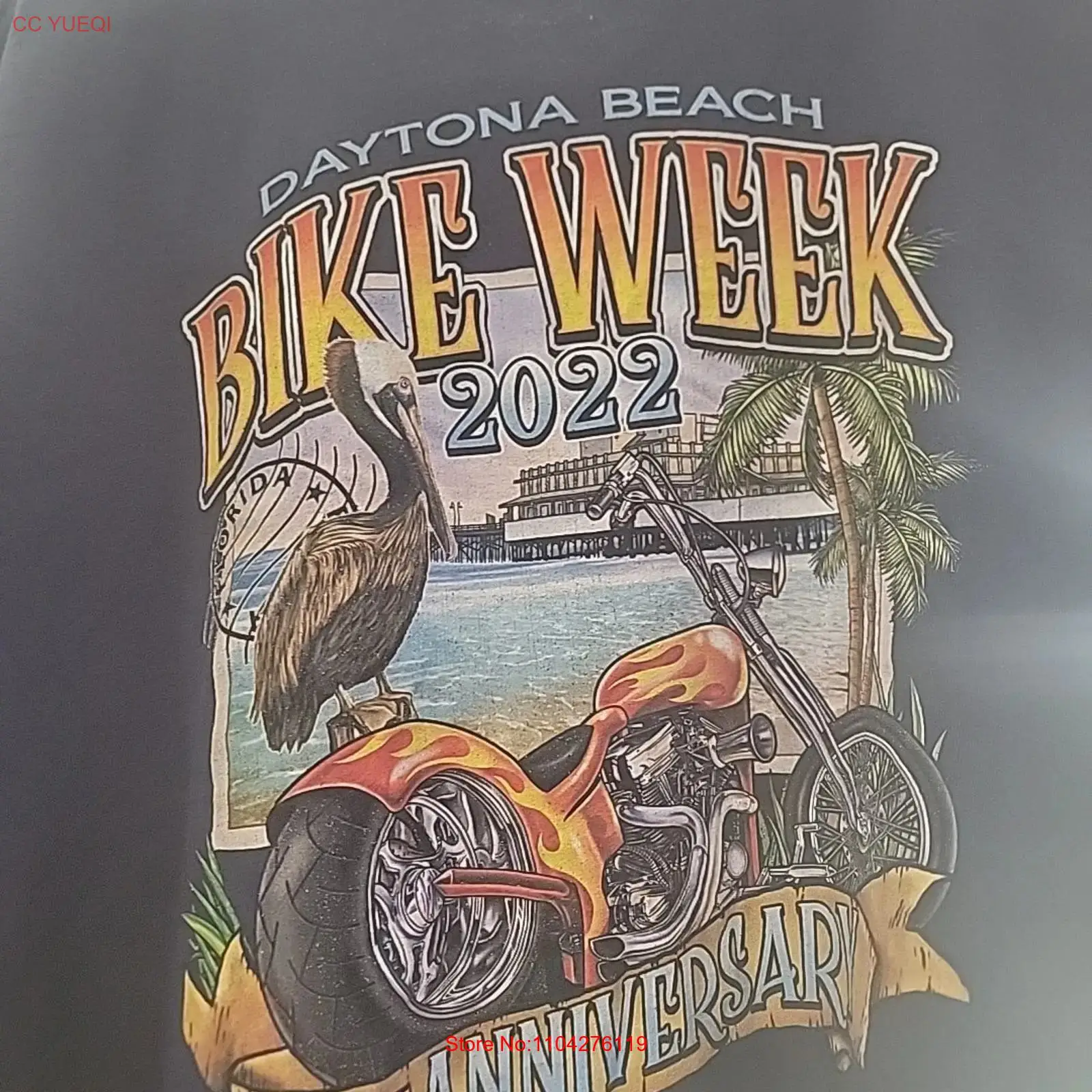 Vintage Fashion Week - تي شيرت 2022 Daytona Beach Bike