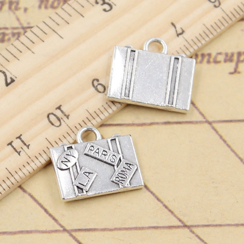 Vintage Fashion York - 10 قطعة Charms حقائب السفر نيويورك