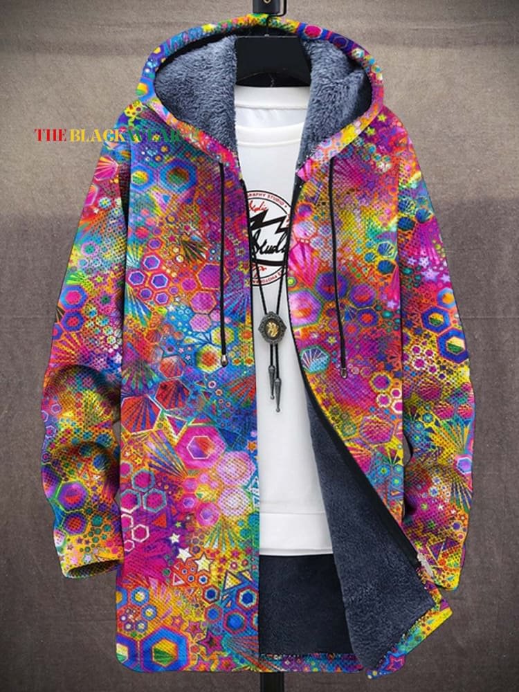 Crop Cardigan Vintage - الرجال خمر الفن اللون تقديم للجنسين