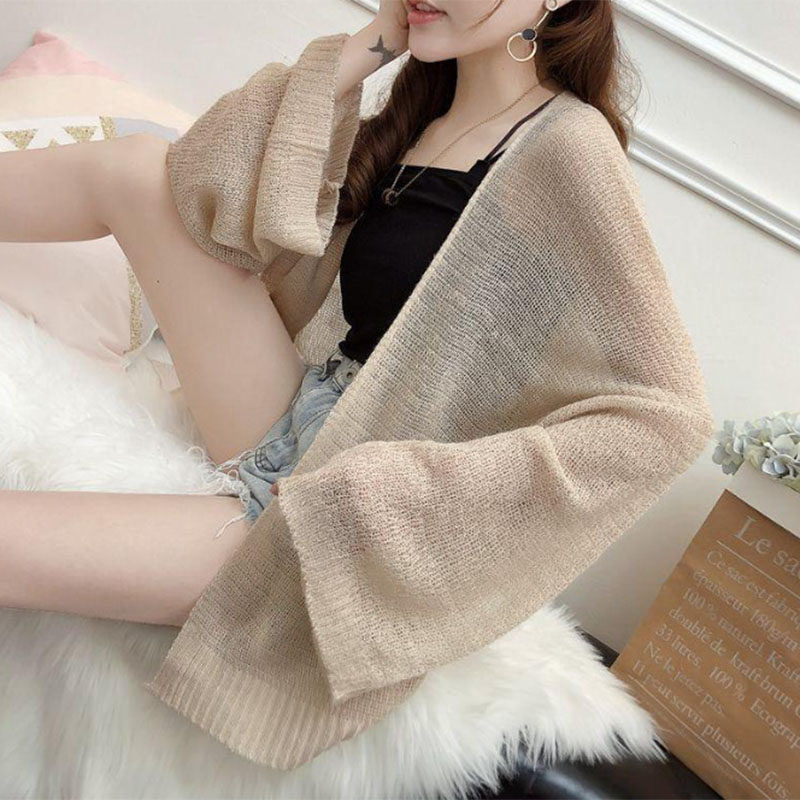 كارديجان نسائي شفاف محبوك للرب - مراجعة Crop Cardigan Vintage وسعره
