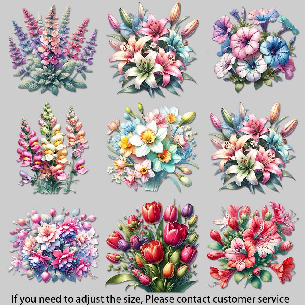 ملصقات حرارية بتصميم زهور مائي - مراجعة Vintage Urban Fashion وسعره