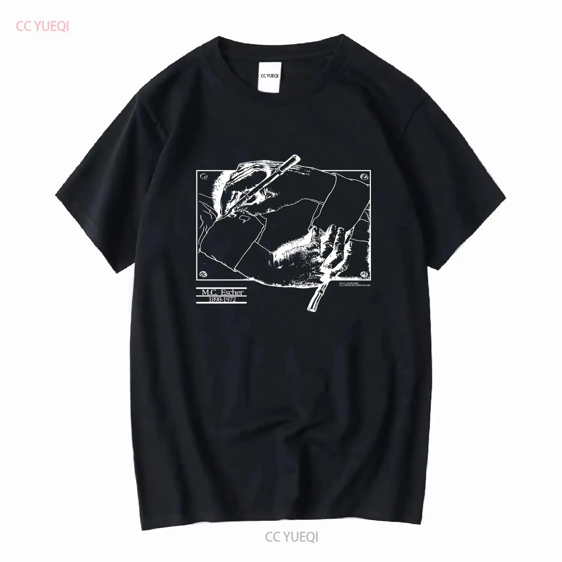تي شيرت كلاسيكي 1990 MC Escher - مراجعة Vintage Fashion Art وسعره