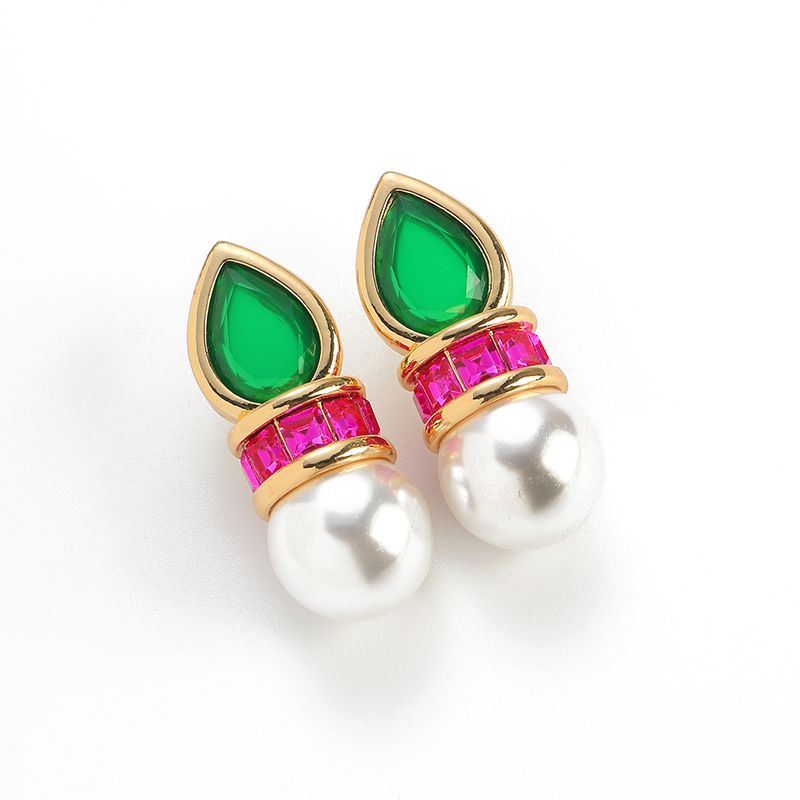 أقراط زجاجية خضراء عتيقة الطرا - مراجعة Vintage Fashion Jewelry Brands وسعره
