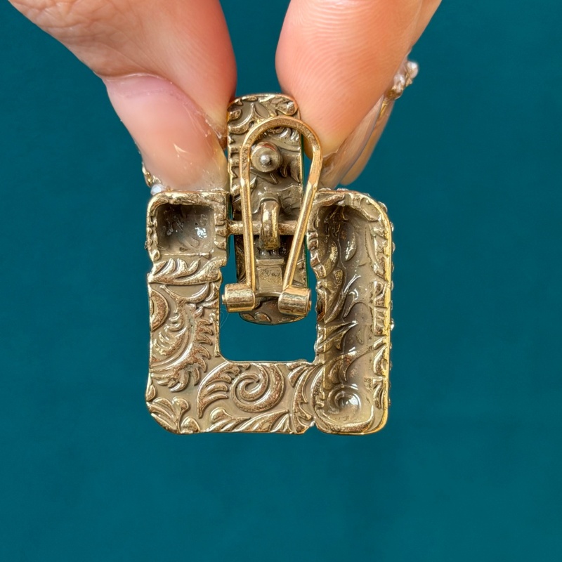 أقراط زجاجية زرقاء عتيقة بتصمي - مراجعة Vintage Fashion Jewelry Brands وسعره