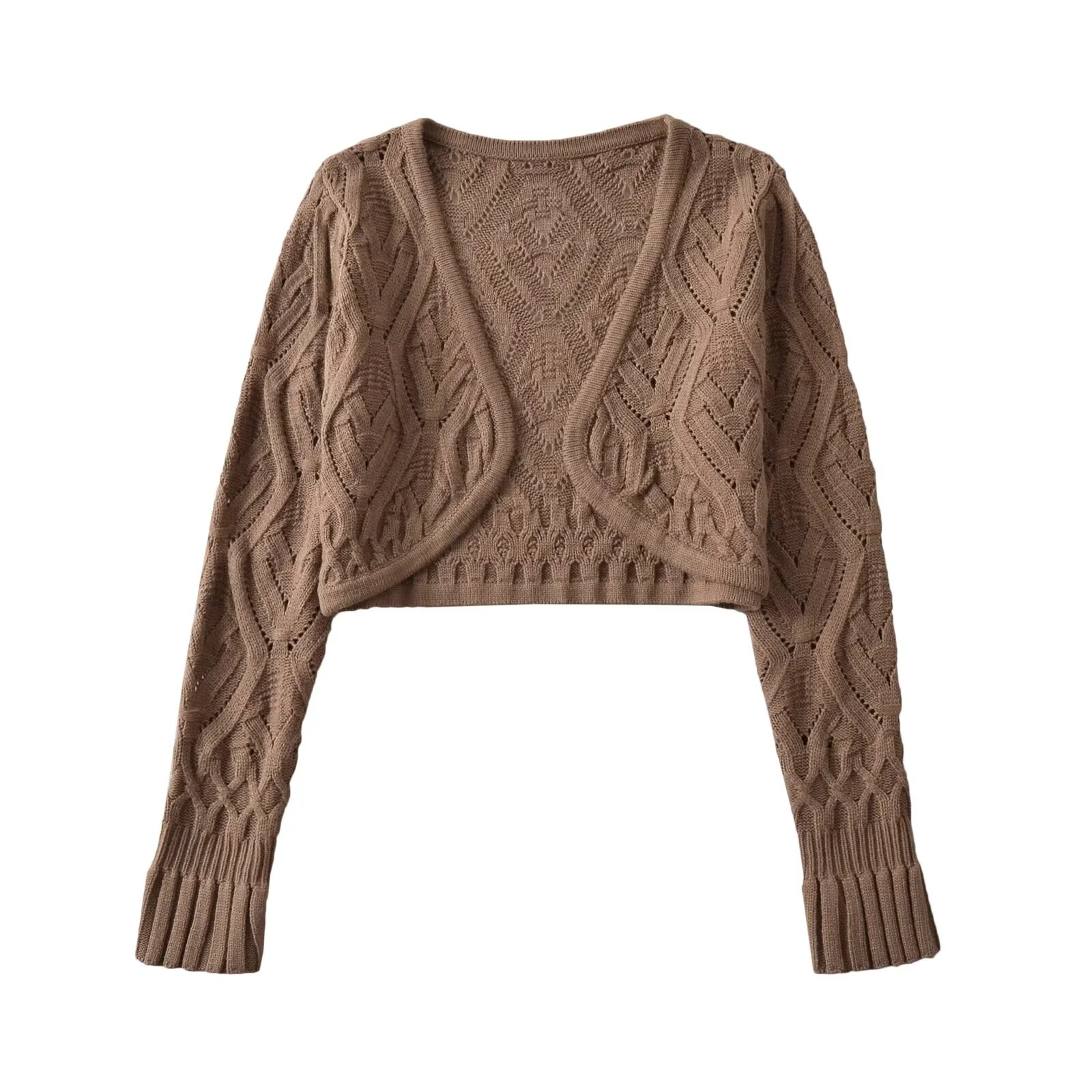 طقم نسائي جديد: بلوزة كامي قصي - مراجعة Crop Cardigan Vintage وسعره