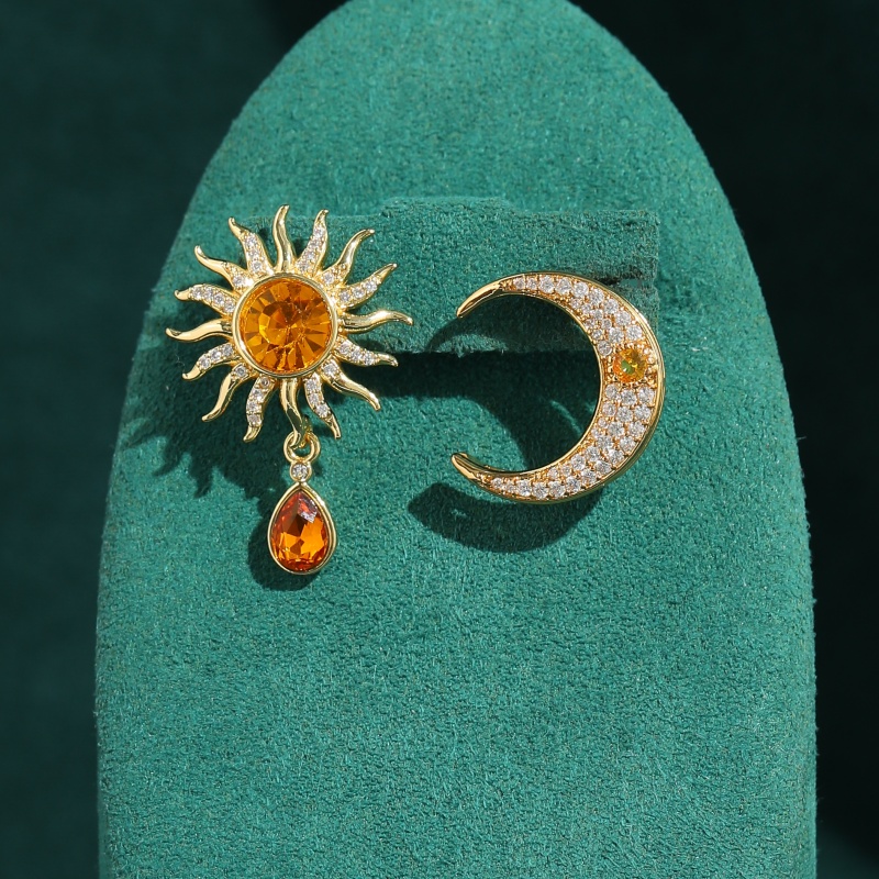 أقراط كريستال صفراء عتيقة الطر - مراجعة Vintage Fashion Jewelry Brands وسعره