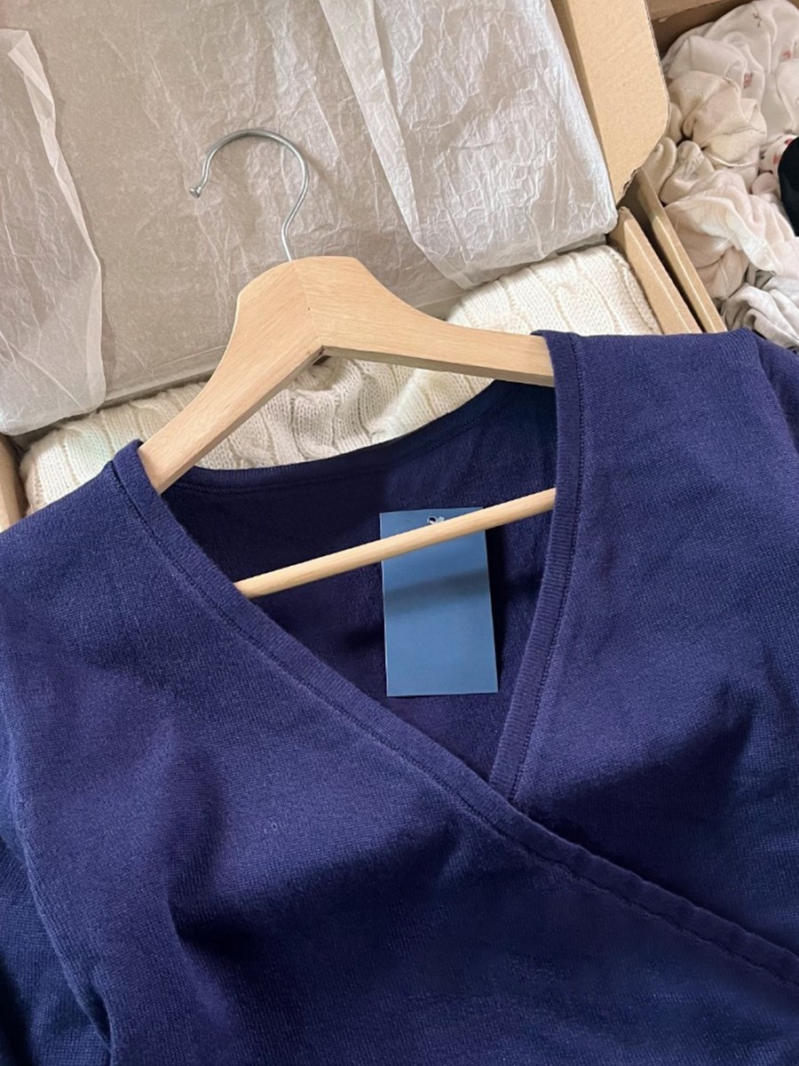 جديد البحرية الدانتيل متابعة م - مراجعة Crop Cardigan Vintage وسعره