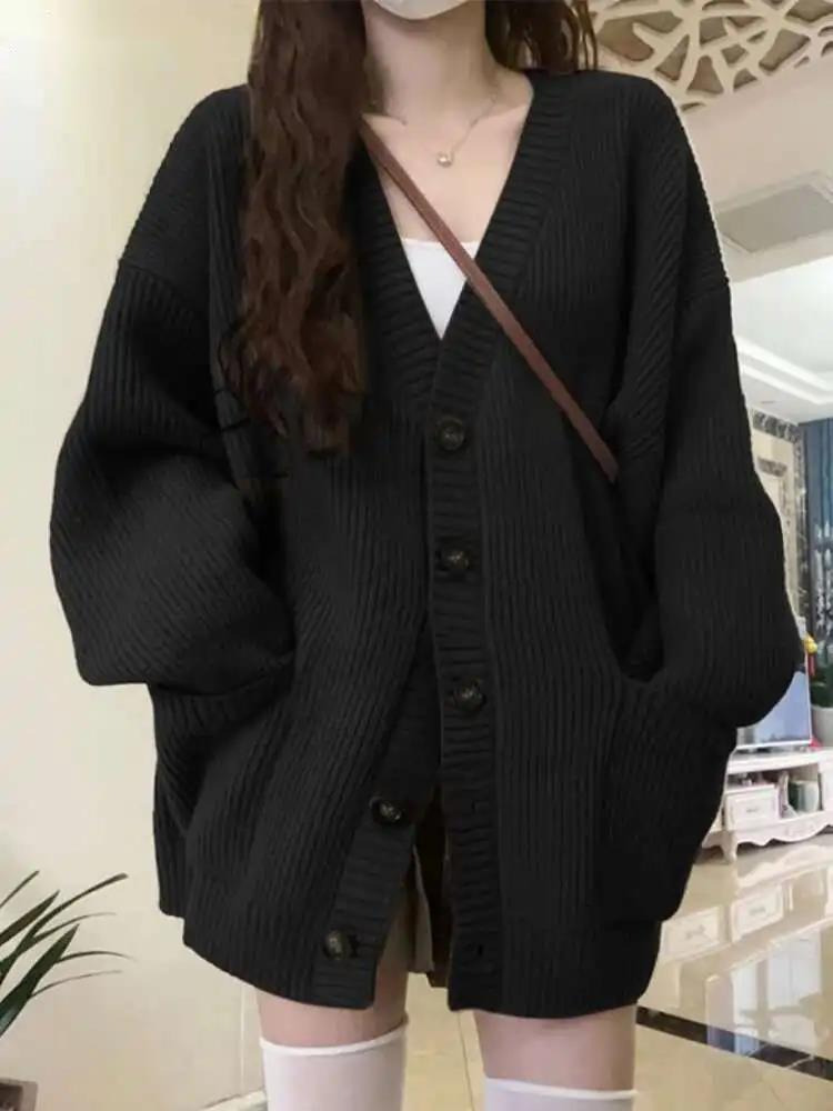 سترة فضفاضة المرأة طويلة الأكم - مراجعة Crop Cardigan Vintage وسعره