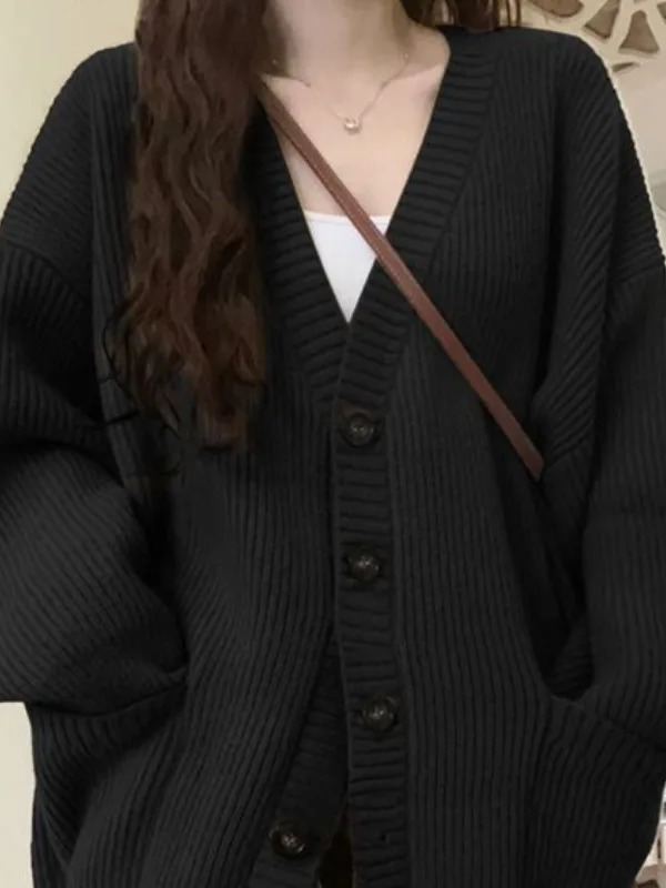 سترة فضفاضة المرأة طويلة الأكم - مراجعة Crop Cardigan Vintage وسعره